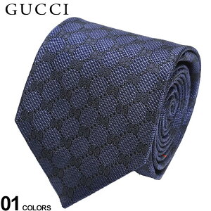 グッチ メンズ ネクタイ GUCCI シルク100％ GGパターン ネクタイ ブランド ビジネス 紺 シルク 絹 柄 GC4565224000 2024_vt