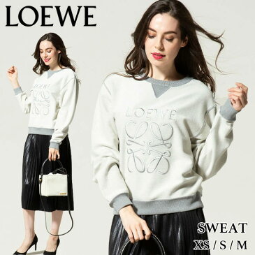 ロエベ レディース LOEWE ロゴ 刺繍 スウェット トレーナー アナグラム エンブロイダリー ブランド トップス スエット LELS359341X95