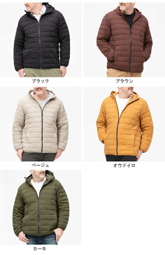 大きいサイズ メンズ B&T CLUB (ビーアンドティークラブ) 撥水 ストレッチナイロン フルジップ ライトダウン パーカー ジャケット ブルゾン フード 秋 冬 無地 インナー 軽量 1442981Z