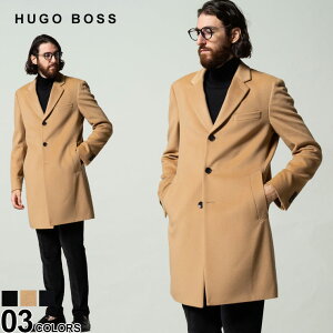 ヒューゴボス メンズ HUGO BOSS カシミヤ混 ウール シングル チェスターコート ブランド アウター コート カシミア カシミヤ HBHHYDE10237369 アウトレット