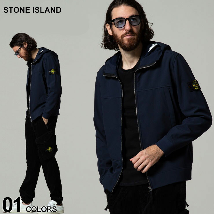 【クーポン利用で5,000円OFF】 STONE ISLAND ストーンアイランド 裏フリース ソフトシェル ブルゾン ブランド メンズ アウター マウンテンパーカー ジャケット ブルゾン SIMO7515Q0122 SALE_2_a