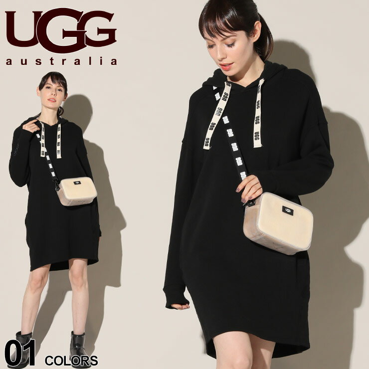 UGG Australia アグオーストラリア ロゴリボン ロング スウェット パーカー HOODIE DRESS ブランド レディース トップス ワンピース UGGL1127670 SALE_8_a