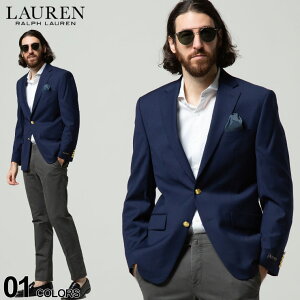 ローレン ラルフ ローレン LAUREN RALPH LAUREN ストレッチ シングル 2ツ釦 ブレザー COOLMAXブランド メンズ 男性 アウター ジャケット テーラード 紺ブレ RLLANG2TU0000