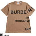 バーバリー Tシャツ レディース BURBERRY ホースフェリープリント コットン オーバーサイズ 半袖 Tシャツブランド レディース トップス Tシャツ 半袖 シャツ BBL8048927 SALE_8_a SALE_8_a