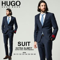  ヒューゴボス スーツ メンズ HUGO BOSS 無地 シングル ノータック スーツ EXTRA SLIMFITブランド メンズ 男性 ビジネス フォーマル スーツ HBAH10217983P SALE_2_d