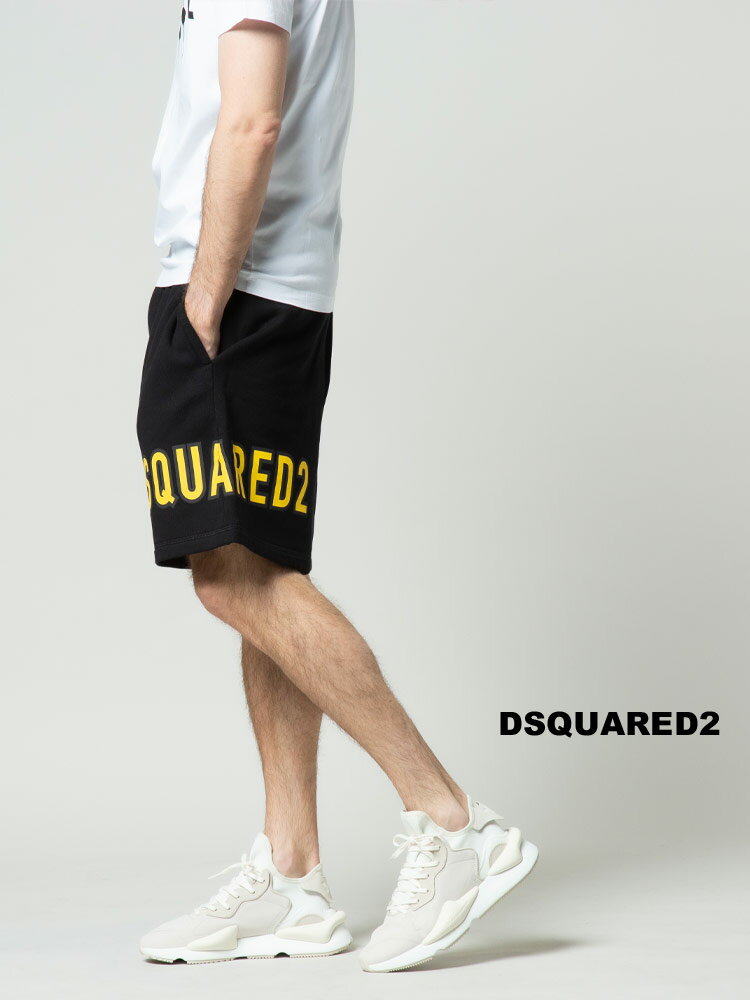 【クーポン利用で3,000円OFF】 ディースクエアード メンズ ショートパンツ DSQUARED2 裏起毛 ロゴプリント スウェット ショートパンツブランド メンズ 男性 ボトムス スウェットパンツ ショーツ D2MU0708S25516 SALE_3_a