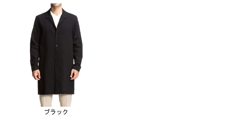 SARTORIA DEL GROSSO (サルトリアデルグロッソ) 綿100％ シアサッカー シングル シャツコートメンズ ビジネス 紳士 アウター コート ブルゾン ロング 春 秋 3976220A22S39