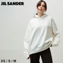 ジルサンダー レディース パーカー JIL SANDER 裏毛 裾ワンポイント 無地 プルオーバー パーカーブランド レディース トップス スウェット 長袖 フード JLLJPPU707515 SALE_8_a