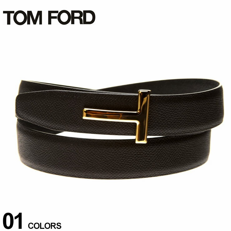 トムフォード トム フォード メンズ ベルト TOM FORD レザー Tバックル ブランド 男性 ベルト ビジネスベルト フォーマル TFTB224TLCL220 SALE_6_a