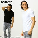 トム・フォード 洋服 メンズ トム フォード メンズ Tシャツ アンダー 半袖 TOM FORD 無地 裾 ロゴ アンダーTシャツ ブランド 男性 トップス インナー シャツ 白 黒 大きいサイズ TFT4M081040 SALE_1_a