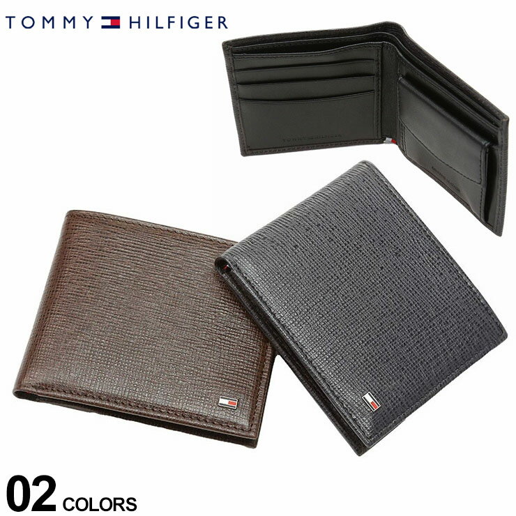 トミーヒルフィガー 財布（メンズ） トミー ヒルフィガー メンズ 財布 TOMMY HILFIGER ブランド 二つ折り 財布 ウォレット 折り財布 サイフ ワンポイント ビジネス 大人 レザー TMZKKYBC SALE_5_b