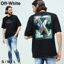 オフホワイト メンズ Tシャツ 半袖 OFF-WHITE ブランド トップス シャツ カットソー バックデザイン プリント プリントT NEEN ARROW SKATE オーバーサイズ コットン 綿 綿100 OWAA119S22JER08