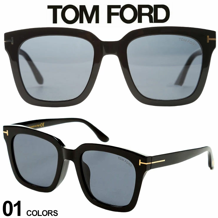 トムフォード トムフォード メンズ サングラス TOM FORD ブランド 眼鏡 Tライン ロゴ ブルーミラー カラーグラス 眼鏡ケース付 レンズクロス 黒 クロ ブラック 黒縁 レディース ユニセックス TF0892K01A SALE_6_c