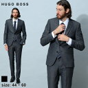 楽天ゼンオンライン楽天市場店ヒューゴボス メンズ スーツ HUGO BOSS ブランド ビジネススーツ ストレッチ ピンドット シングル サイドベンツ MARZOTTO ビジネス フォーマル 黒 クロ ブラック 大きいサイズ HBHG10242674P SALE_2_d