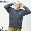 大きいサイズ メンズ GENUINE DICKIES (ジェニュインディッキーズ) 裏毛 バイカラー フルジップ パーカー