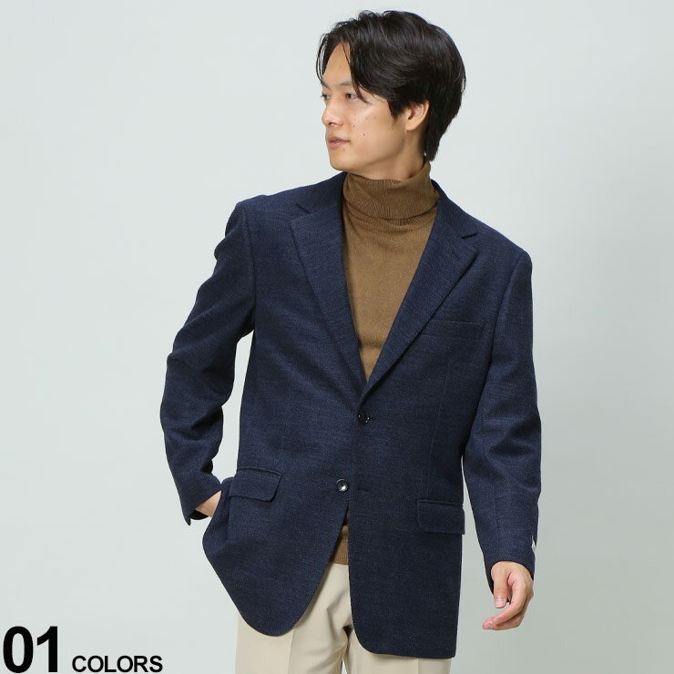 【最大7,000円OFFクーポン配布】VITTORIO VENETO (ヴィットリオヴェネト) ICHITEKI ウール混 シングル ジャケットメンズ ビジネス 紳士 アウター ジャケット テーラード 612220422A2009