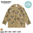 バーバリー キッズ カーディガン BURBERRY ブランド 子供服 トップス カーデ トーマスベアプリント ウールブレンド ボタン Vネック 子ども 男の子 女の子 BBK8056973