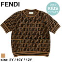 フェンディ キッズ ニット FENDI ブランド 子供服 トップス 半袖 プルオーバー ロゴ FF 子ども 女の子 男の子 大人 レディース FDKJFG069AEYD SALE_9_a