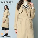 バーバリー トレンチコート レディース ◆エントリーでさらにポイント+4倍◆バーバリー レディース コート BURBERRY Sandridge ブランド トレンチコート アウター トレンチ チェックパネル ロング コットン 綿 レザー レギュラーフィット サンドリッジ HONEY BBL8043207 SALE_8_a