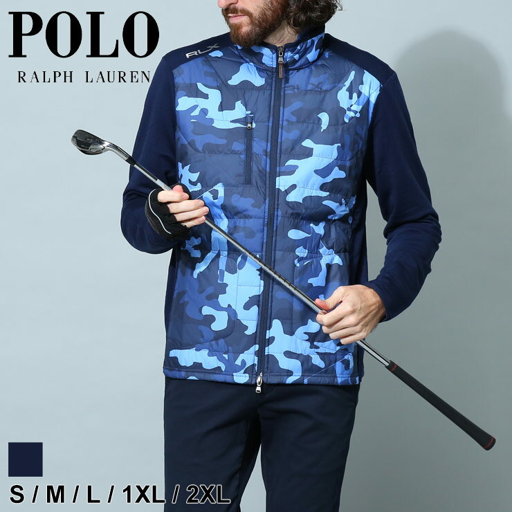 ポロゴルフ ポロ ラルフローレン ゴルフウェア メンズ RLX Ralph Lauren Golf ポロゴルフ ブランド アウター ジャケット スポーツウェア フルジップ 中綿 カモフラ ゴルフ ブルゾン 大きいサイズあり RL785875249