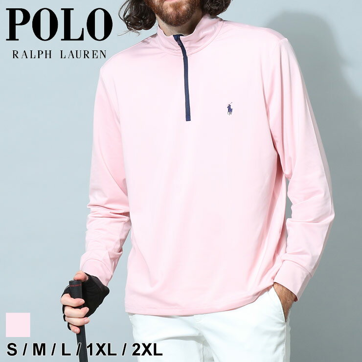 ポロ ラルフローレン メンズ トレーナー POLO RALPH LAUREN ブランド トップス スウェット スウェットシャツ ワンポイント ハーフジップ プルオーバー 長袖 ハイネック ゴルフ スポーツ 大きいサイズ RL710880104 SALE_1_e