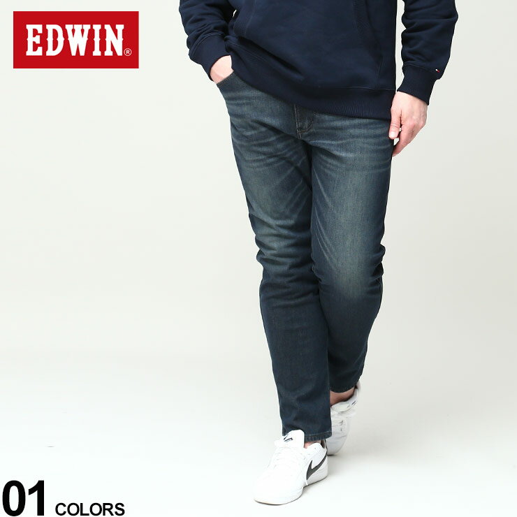 エドウイン 裏起毛パンツ メンズ 大きいサイズ メンズ EDWIN (エドウィン) 裏起毛 レギュラーストレート ジーンズ 3LAYER WILD FIRE パンツ ロングパンツ 暖パン E03WF12263844