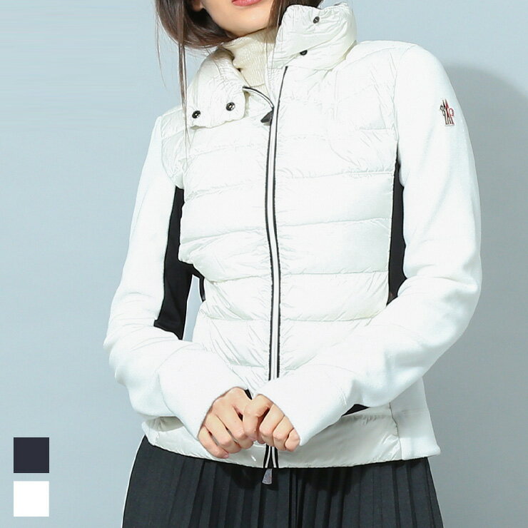 モンクレール グルノーブル レディース ダウン MONCLER GRENOBLE ブランド ダウンジャケット ショートダウン フリース ジャケット アウター ブルゾン ロゴ フロントダウン 白 黒 MCGNL8G00025800のサムネイル