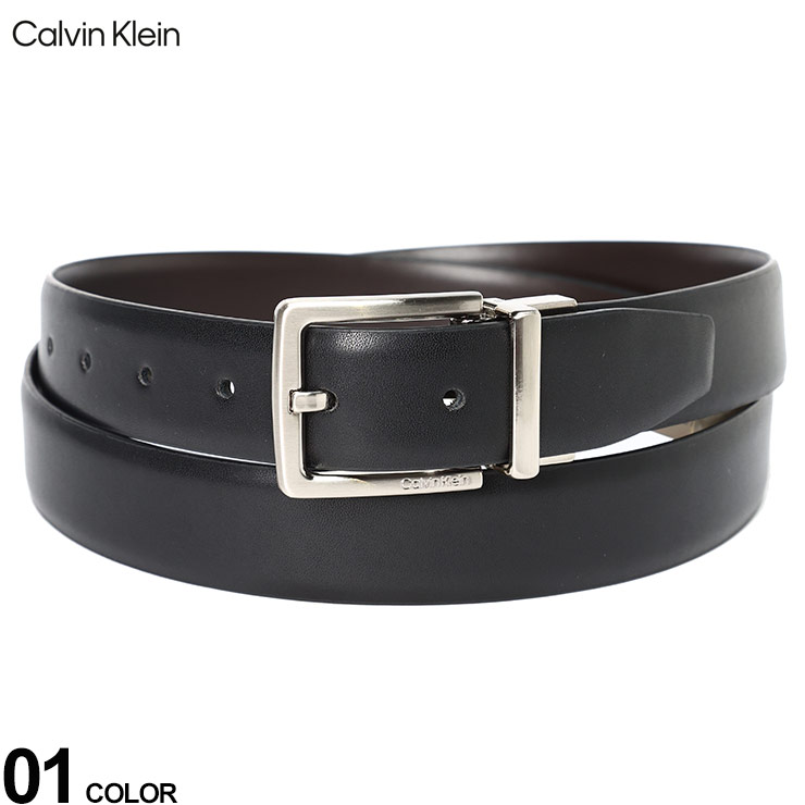 乐天商城 - カルバンクライン メンズ ベルト Calvin Klein ブランド ビジネスベルト リバーシブル レザー ブラック 茶色 ブラウン カット可能 調整可能 CK11CK020031 sale_6_a