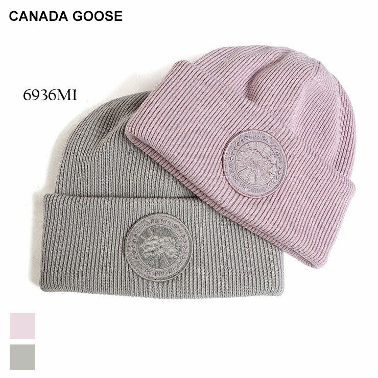カナダグース レディース 帽子 CANADA GOOSE ブランド ニットキャップ キャップ ニット帽 ロゴ ギフト プレゼント ユニセックス メンズ ウール CGL6936M1のサムネイル