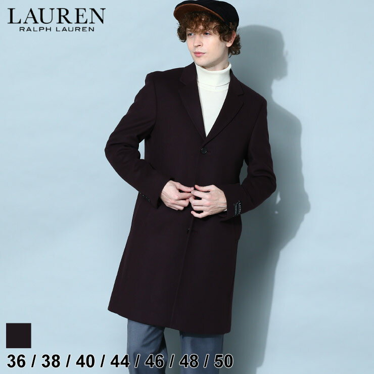 ラルフ ローレン チェスターコート メンズ ローレン ラルフローレン メンズ コート LAUREN RALPH LAUREN ブランド チェスターコート アウター カシミヤ混 シングル カシミア フォーマル 茶色 ブラウン 大きいサイズ RLLUTHER2F