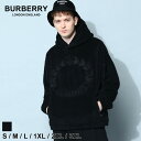 【クーポン利用で最大10,000円OFF】バーバリー BURBERRY パーカー フリース ボア メンズ 黒 クロ フーディー プルオーバー エンブロイダリー ...