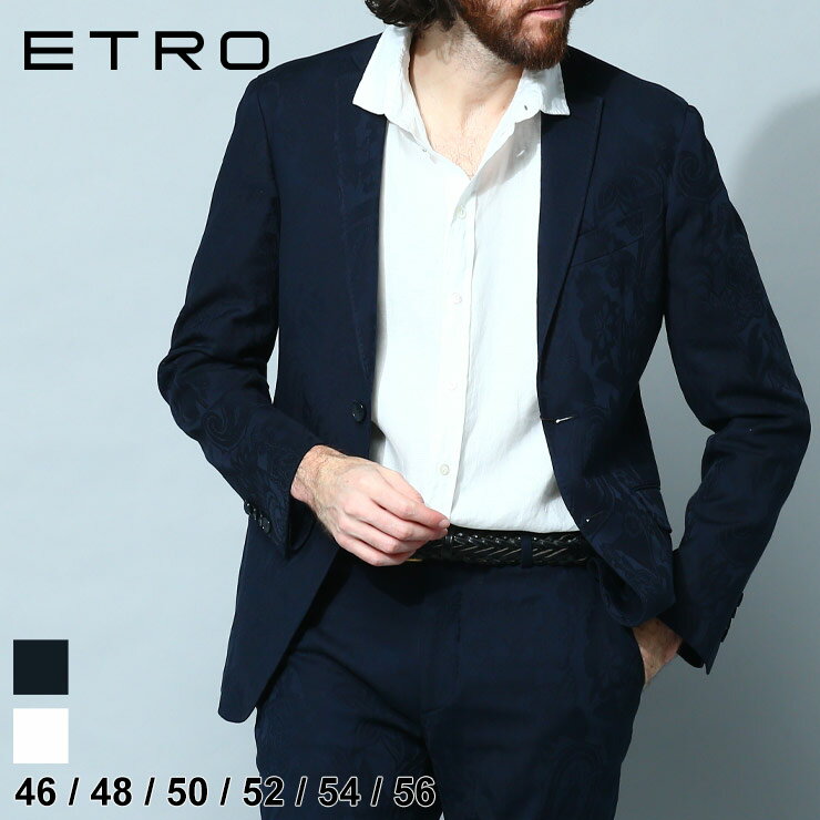 エトロ ETRO ジャケット メンズ テーラード ペイズリー柄 シングル サマージャケット ネイビー 紺 ブランド アウター フォーマル セットアップ対応 大きいサイズあり ET231U118071337 SALE_2_c