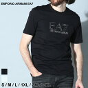 ◆エントリーでさらにポイント+4倍◆アルマーニ Tシャツ エンポリオアルマーニ EMPORIO ARMANI EA7 プリントT ロゴ プリント 半袖 シャツ カットソー ブランド メンズ トップス 白 黒 シロ クロ クルーネック ロゴT 大きいサイズあり EA73RPT71PJM9Z