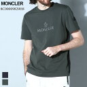 モンクレール トップス メンズ モンクレール MONCLER 半袖 Tシャツ ロゴ プリント ロゴT プリントT クルーネック カットソー ブランド メンズ トップス シャツ 白 灰 シロ グレー 大きいサイズあり レギュラーフィット MC8C00009829H8