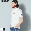 モンクレール MONCLER トップス シャツ ポロシャツ ポロ 半袖 ロゴ トリコロールライン ブランド メンズ 白 シロ 紺 コン 大きいサイズあり MC8A00003899UR