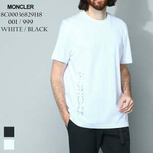 モンクレール MONCLER Tシャツ 半袖 シャツ ブランド コットン メンズ トップス ロゴ 白 シロ 黒 クロ 大きいサイズあり MC8C00036829H8