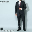 カルバン・クライン スーツ ◆エントリーでさらにポイント+4倍◆カルバンクライン Calvin Klein スーツ メンズ ストレッチ チェック ウィンドウペン シングル ブランド ビジネス フォーマル 黒 クロ 大きいサイズあり ウール CKMABRY5UZ0708 SALE_2_d