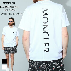 モンクレール MONCLER Tシャツ メンズ 半袖 カットソー バックロゴ クルーネック 黒 クロ 白 シロ ブランド トップス シャツ コットン レギュラーフィット 大きいサイズあり MC8C000558390Y