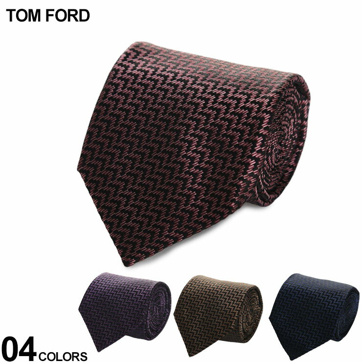 【クーポン対象】 トムフォード TOM FORD ネクタイ シルク100％ 総柄 メンズ ブランド ビジネス タイ シルク ギフト プレゼント 父の日 TFSTE001SPP14