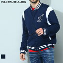 ◆エントリーでさらにポイント+4倍◆ポロ ラルフローレン ジャケット POLO RALPH LAUREN スタジャン スタジアムジャンパー メンズ アウター 裏起毛 スウェット 紺 ネービー ブランド ブルゾン RL710900585 SALE_1_e