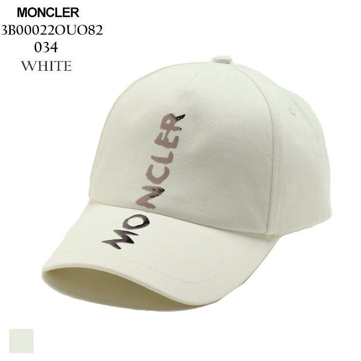 モンクレール MONCLER キャップ 帽子 レディース ロゴ コットン シロ 白 ブランド ベースボールキャップ 調節可能 MCL3B00022OUO82 SALE_6_b