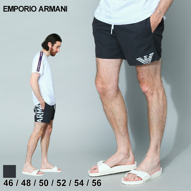 【限定クーポン配信中】 エンポリオ アルマーニ エンポリ EMPORIO ARMANI ショートパンツ 水着 スイムパンツ スイムウェア ボトムス ロゴプリント メッシュインナー ブランド メンズ ショーツ 黒 クロ 大きいサイズあり EAS2117403R424 SALE_3_a