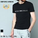 エンポリオ アルマーニ エンポリ EMPORIO ARMANI Tシャツ インナー アンダーTシャツ 半袖 カットソー シャツ ロゴ プリント クルーネック ブランド メンズ トップス 白 シロ 黒 クロ 大きいサイズあり EAU1110353R729