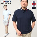 ◆エントリーでさらにポイント+4倍◆大きいサイズ メンズ TOMMY HILFIGER (トミーヒルフィガー) ワンポイント ライン 半袖 ポロシャツ ポロシャツ シャツ 半袖 春 夏 78J8778D22