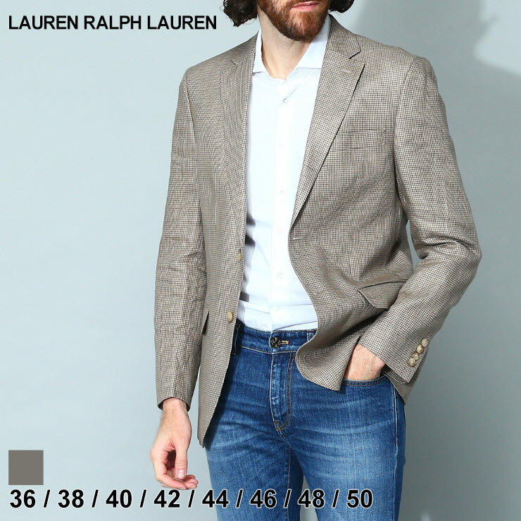 ラルフローレン ローレン ラルフローレン ジャケット LAUREN RALPH LAUREN メンズ リネンジャケット 麻ジャケット シングル アウター 麻 リネン 千鳥柄 シングル ULTRAFLEX ブランド サマージャケット 大きいサイズあり RLLSST14DX0625 sale_2_c