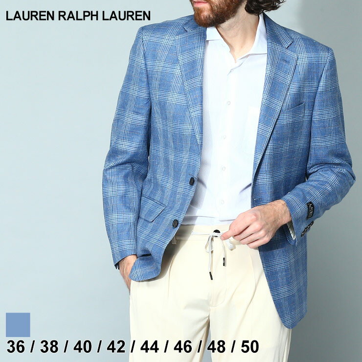 ラルフ ローレン テーラードジャケット メンズ ローレン ラルフローレン ジャケット LAUREN RALPH LAUREN メンズ 麻ジャケット リネンジャケット サマージャケット テーラード シングル アウター チェック ULTRAFLEX ブランド 大きいサイズあり RLLOFT12FA0677 SALE_2_c