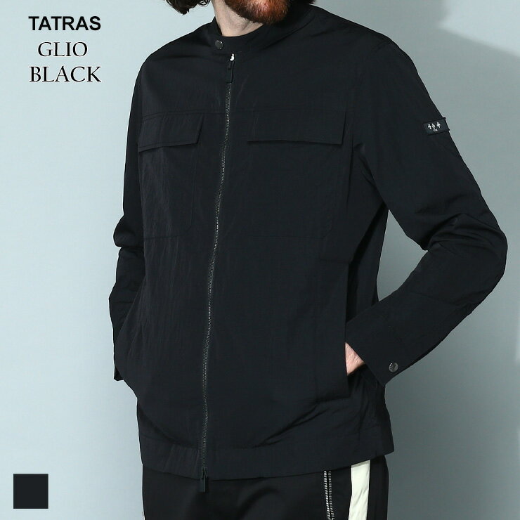 タトラス TATRAS GLIO グリオ ナイロンジャケット ジャケット ブルゾン アウター ライトアウター ナイロン ブランド メンズ 黒 クロ アウトドア 大きいサイズあり TRMTLA23S4167