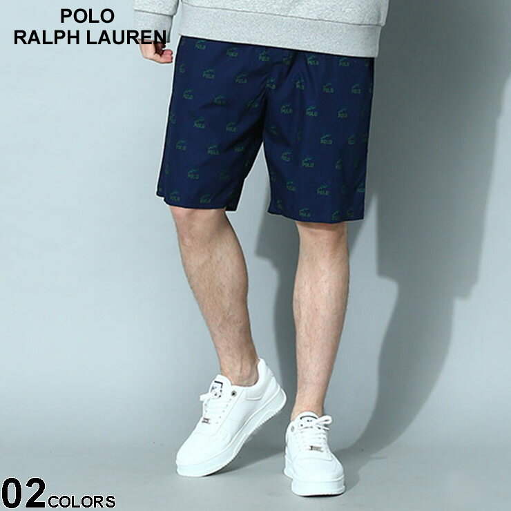 ポロ ラルフローレン パンツ POLO RALPH LAUREN ハーフパンツ ショートパンツ メンズ　総柄　プリント 前開き ショーツ 部屋着 ブランド ボトムス パンツ 大きいサイズあり RLP507RL