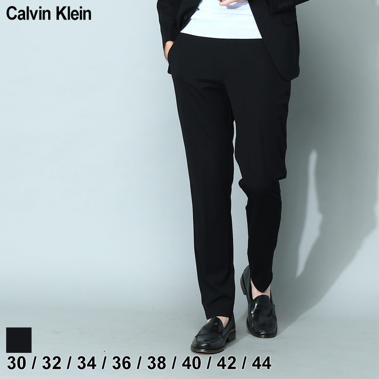 カルバン・クライン カルバンクライン Calvin Klein CK スラックス パンツ ボトムス 無地 ノータック ストレッチ SLIMFIT ブランド メンズ フォーマル セットアップ対応 クロ 黒 大きいサイズあり CKJUDYJ3Z SALE_3_a