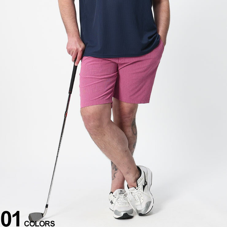 大きいサイズ メンズ adidas (アディダス) ノータック ジップフライ ショートパンツ CROSSHATCH 9INCH GOLF SHORT ゴルフ パンツ ショーツ ゴルフ スポーツ HR9054